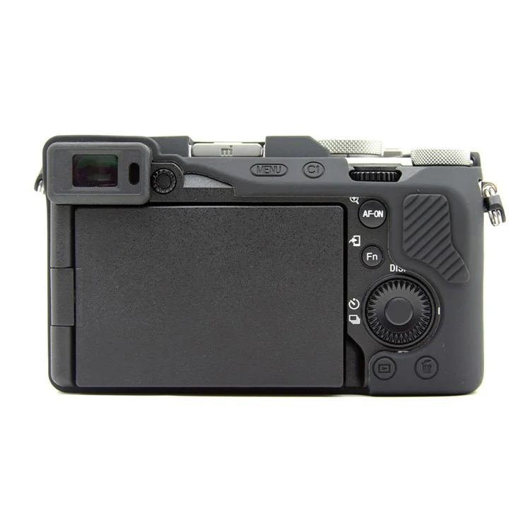 Para Sony A7CR / A7C II Anti-Slip Silicone Protective Case Dust-Proof Camera Cover - Preto