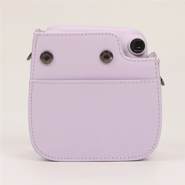 Sofortkamera-Tasche für Fujifilm Instax Mini 12 / Mini 11 / Mini 9 / Mini 8 Retro Ledertasche mit Schultergurt - Braun