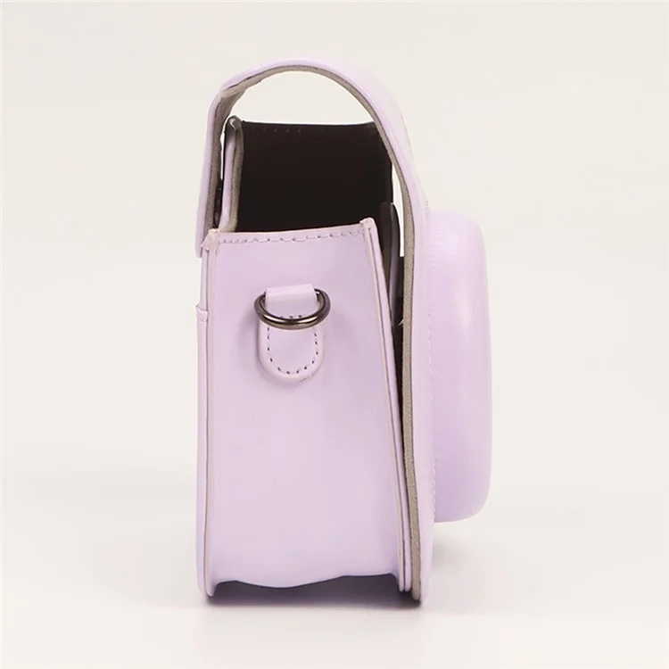 Sofortkamera-Tasche für Fujifilm Instax Mini 12 / Mini 11 / Mini 9 / Mini 8 Retro Ledertasche mit Schultergurt - Braun