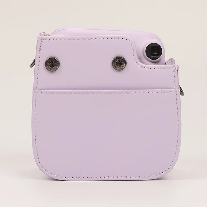 Instant Camera Case for Fujifilm Instax Mini 12 / Mini 11 / Mini 9 / Mini 8 Retro Leather Bag with Shoulder Strap - Mint Green