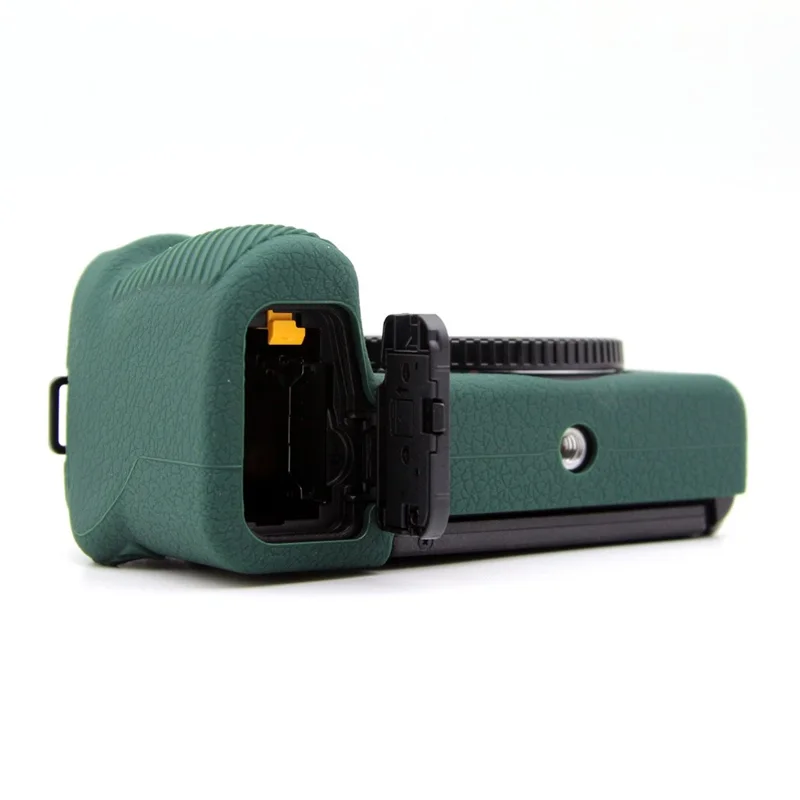 For Nikon Z 30 Litchi Texture Silicone Protective Case Anti-Collision Camera Cover - Blackish Green