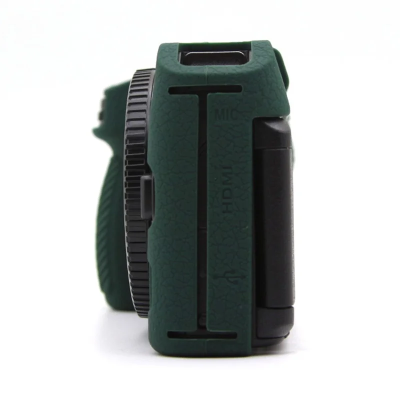For Nikon Z 30 Litchi Texture Silicone Protective Case Anti-Collision Camera Cover - Blackish Green