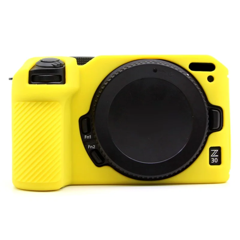 For Nikon Z 30 Camera Silicone Case Anti-Slip Glossy Surface Protective Cover - Yellow
