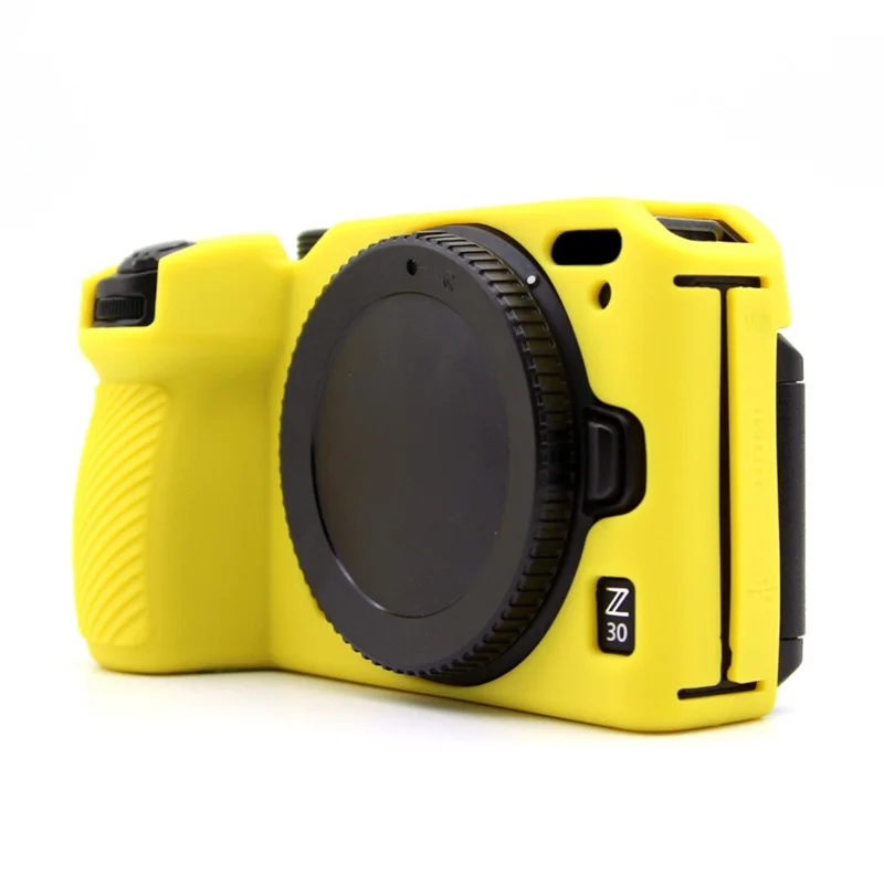 For Nikon Z 30 Camera Silicone Case Anti-Slip Glossy Surface Protective Cover - Yellow