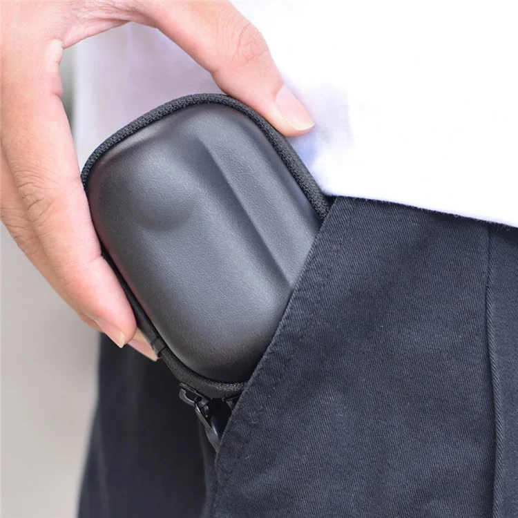 BRDRC For Insta360 GO 3S / GO 3 Storage Bag Camera Protection Case with Hanging Buckle - Black