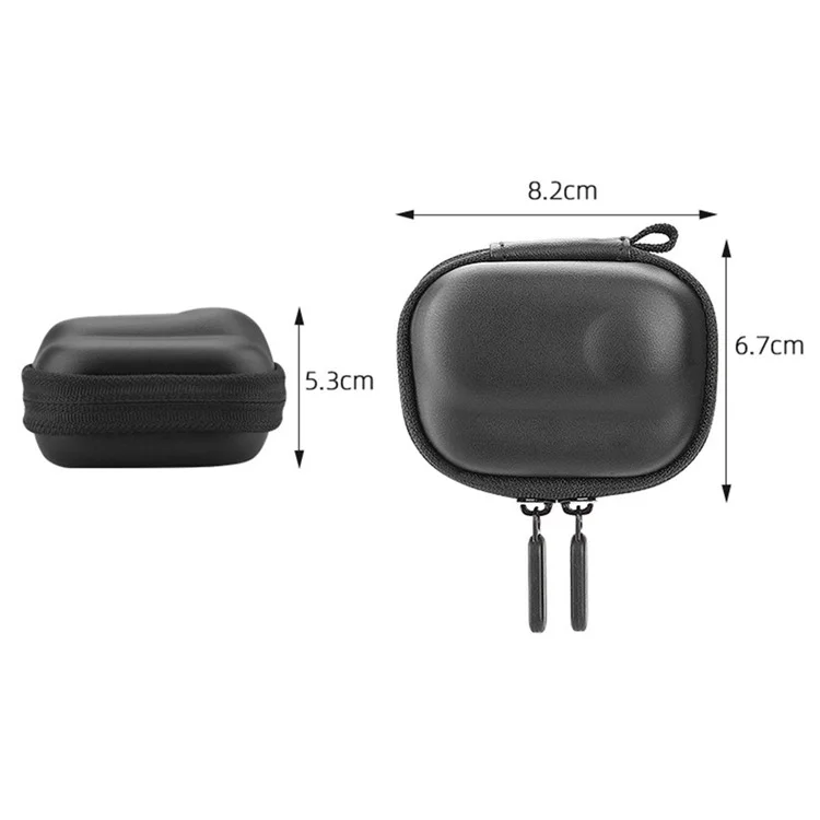 BRDRC For Insta360 GO 3S / GO 3 Storage Bag Camera Protection Case with Hanging Buckle - Black