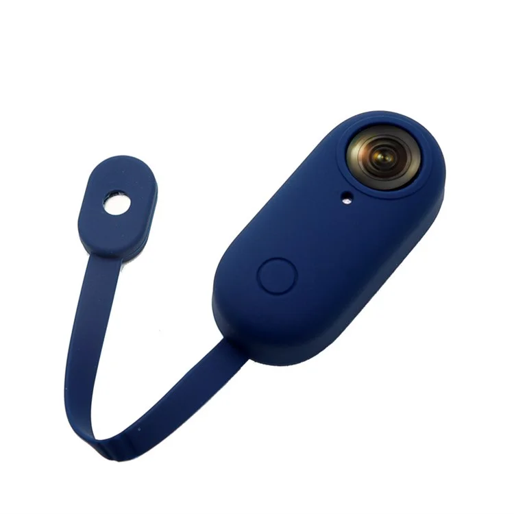 Для Insta360 go Portable Camera Protective Cover Magnetic Design Anti-drop Мягкий Силиконовый Корпус - Темно-синий