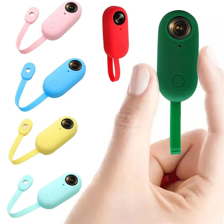 Для Insta360 go Portable Camera Protective Cover Magnetic Design Anti-drop Мягкий Силиконовый Корпус - Темно-синий