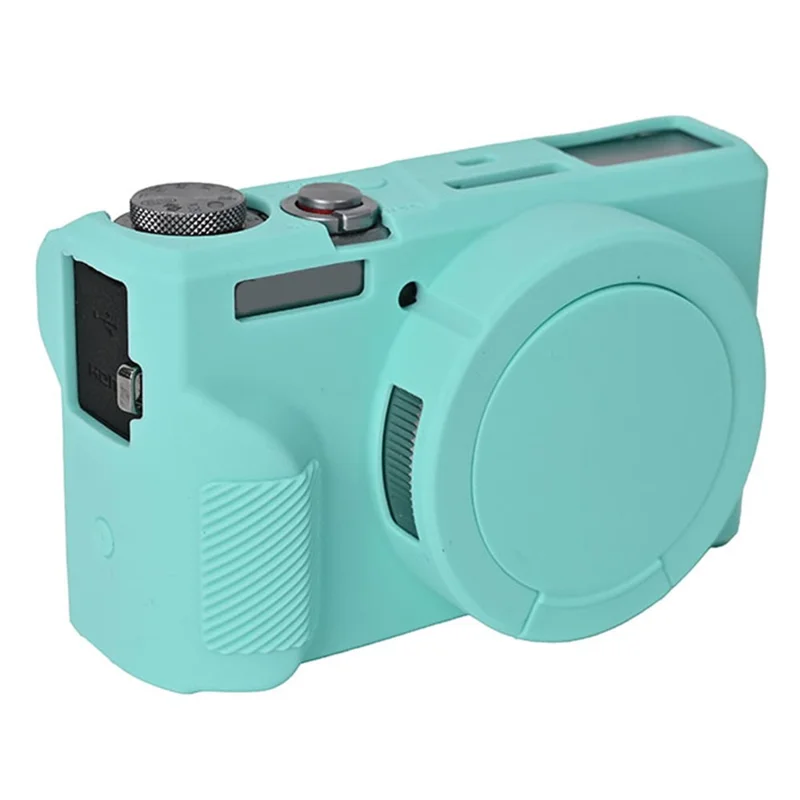 Для Canon G7 X Mark III Защитный Корпус Пылезащитный Силиконовый Крышка Камеры Камеры - Монетный Зеленый Цвет