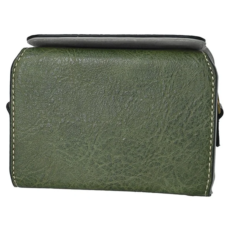 For Sony ZV-1F Protective Cover Litchi Textured PU Leather Camera Case with Shoulder Strap - Green