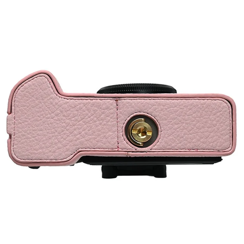 For Fujifilm X-T5 Camera Case Large Cutout Litchi Texture PU Leather Protective Cover - Pink