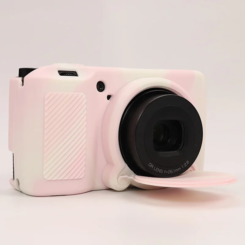 Для Ricoh GR IIIx / GR III Чехол для камеры Защитный силиконовый чехол от царапин - Туманно-розовый