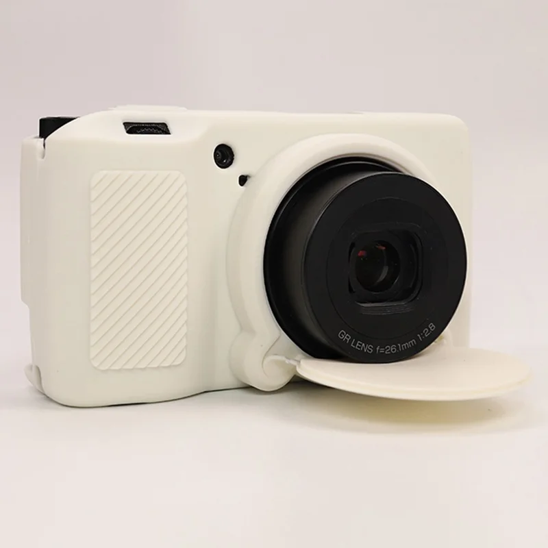 For Ricoh GR IIIx  /  GR III Camera Cover Anti-Scratch Silicone Protective Case - Misty White
