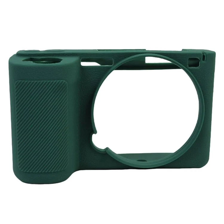For Sony Alpha ZV-E10 II Camera Silicone Case Anti-Slip Glossy Surface Protective Cover - Green