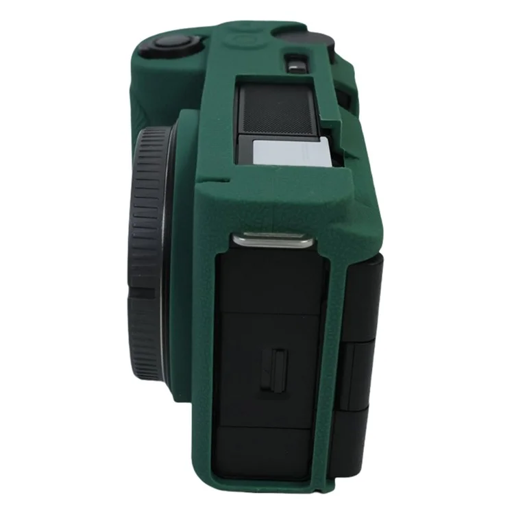 For Sony Alpha ZV-E10 II Camera Silicone Case Anti-Slip Glossy Surface Protective Cover - Green