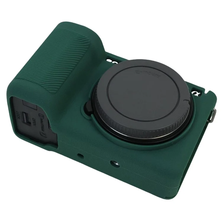 For Sony Alpha ZV-E10 II Camera Silicone Case Anti-Slip Glossy Surface Protective Cover - Green