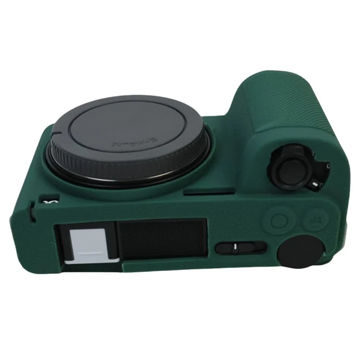 For Sony Alpha ZV-E10 II Camera Silicone Case Anti-Slip Glossy Surface Protective Cover - Green