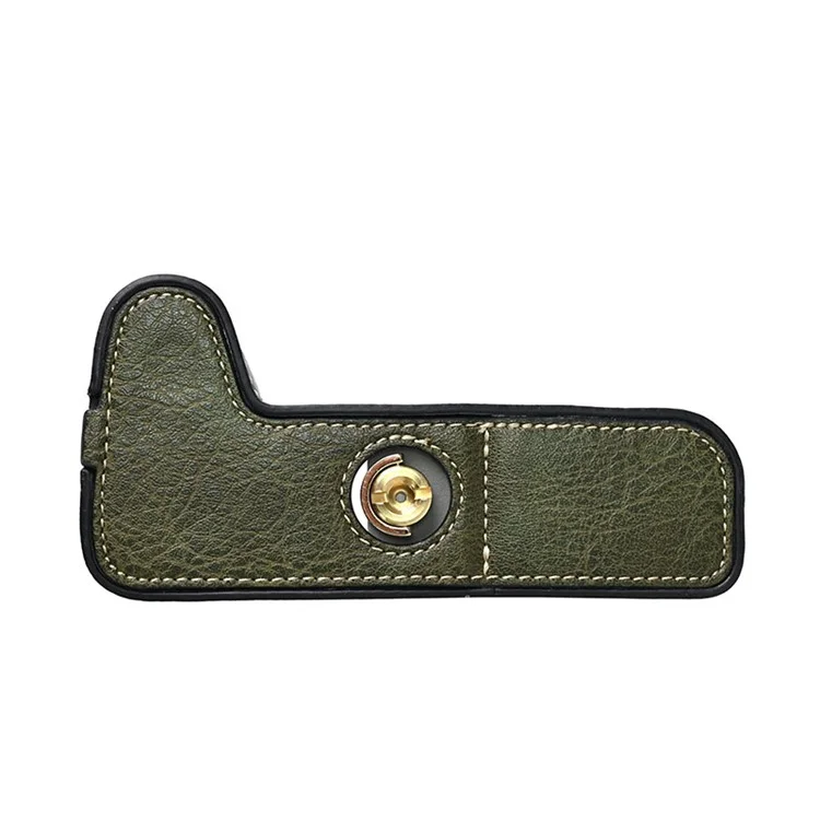 For Canon SX70 HS Camera Case Large Cutout Litchi Texture PU Leather Protective Cover - Green