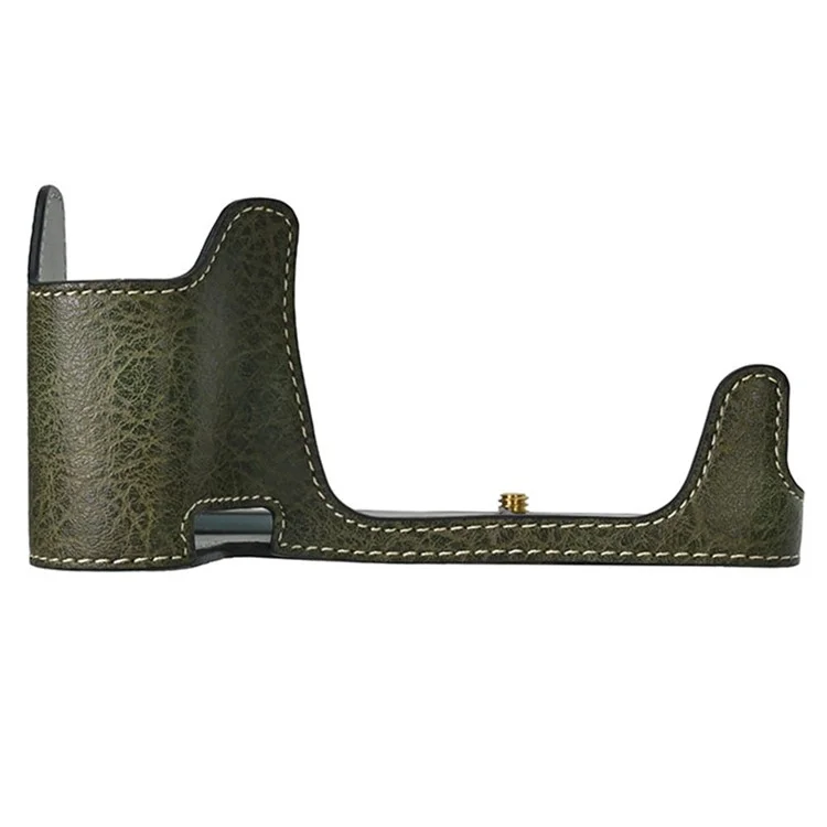 Camera Case For Canon EOS 90D / 80D / 70D / 60D Large Cutout Litchi Texture PU Leather Protective Cover - Green