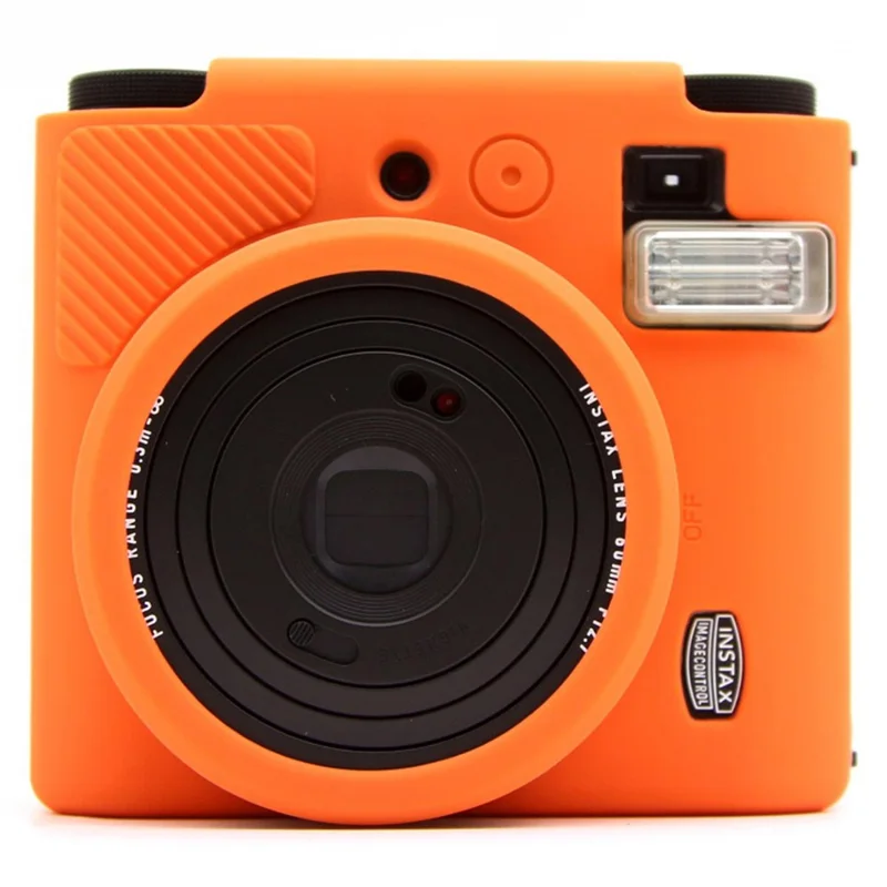 For Fujifilm Instax Mini 99 Camera Case Anti-Drop Soft Silicone Protective Cover - Orange