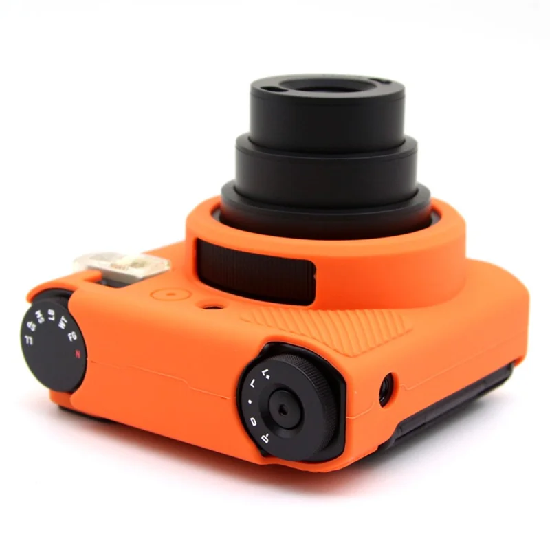For Fujifilm Instax Mini 99 Camera Case Anti-Drop Soft Silicone Protective Cover - Orange