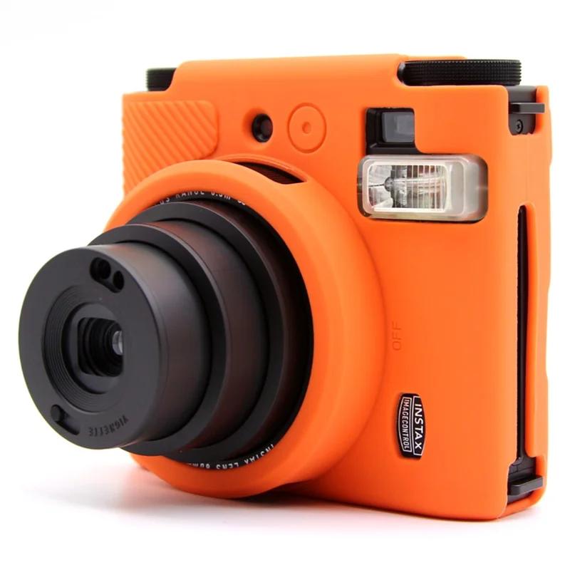 For Fujifilm Instax Mini 99 Camera Case Anti-Drop Soft Silicone Protective Cover - Orange
