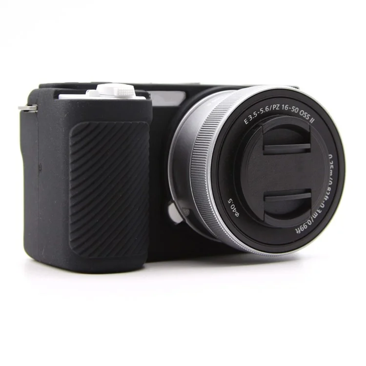 For Sony Alpha ZV-E10 II Camera Case Anti-Scratch Silicone Protective Cover - Black