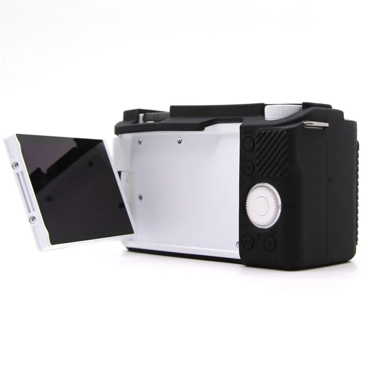 For Sony Alpha ZV-E10 II Camera Case Anti-Scratch Silicone Protective Cover - Black