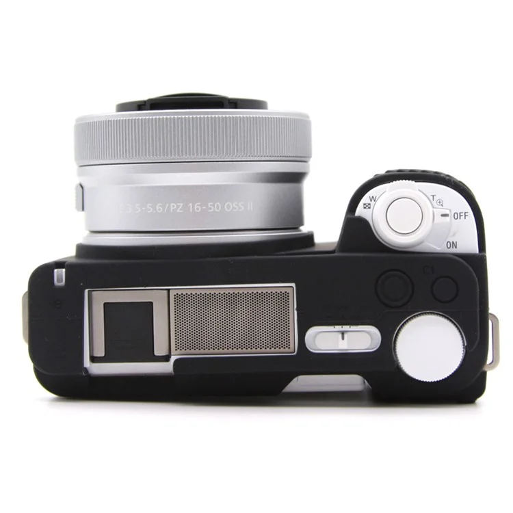 For Sony Alpha ZV-E10 II Camera Case Anti-Scratch Silicone Protective Cover - Black