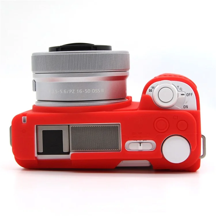 For Sony Alpha ZV-E10 II Camera Case Anti-Scratch Silicone Protective Cover - Red