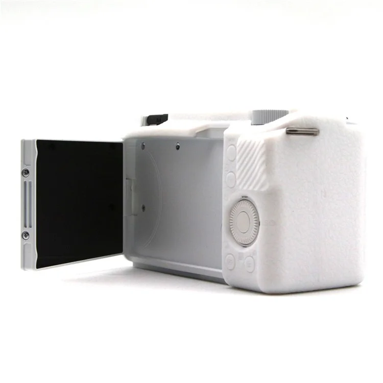 For Sony Alpha ZV-E10 II Camera Protective Case Anti-Scratch Silicone Cover - White