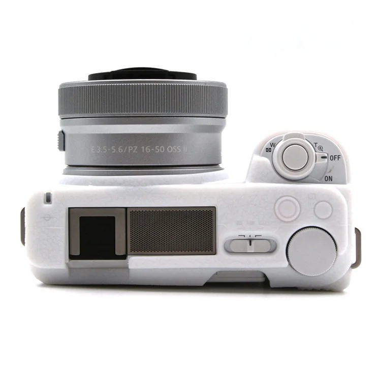 For Sony Alpha ZV-E10 II Camera Protective Case Anti-Scratch Silicone Cover - White