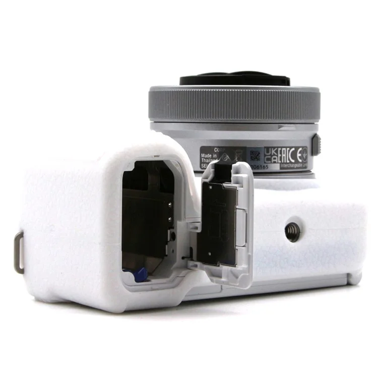 For Sony Alpha ZV-E10 II Camera Protective Case Anti-Scratch Silicone Cover - White