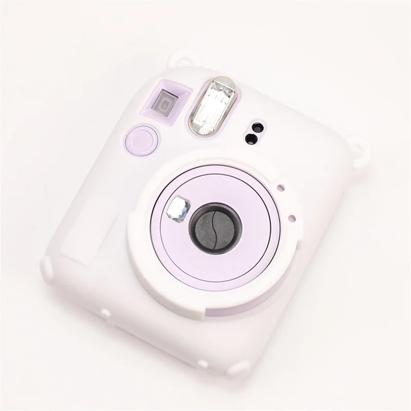 For Fujifilm Instax Mini 12 Protective Case Dust Proof Silicone Camera Cover - White