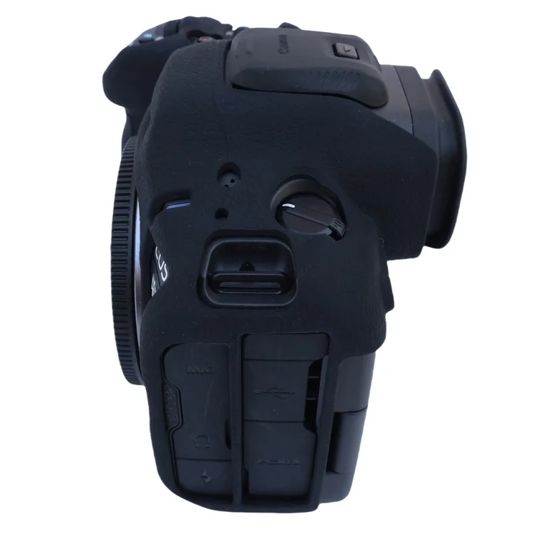 For Canon EOS R5 Mark II Camera Protective Case Anti Scratch Silicone Cover - Black
