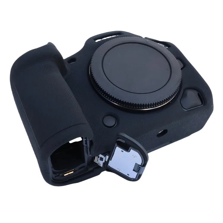 For Canon EOS R5 Mark II Camera Protective Case Anti Scratch Silicone Cover - Black