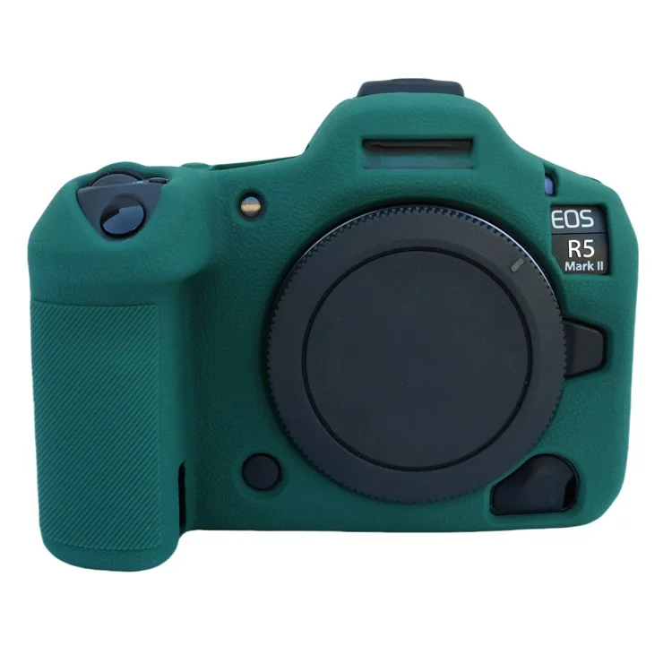 For Canon EOS R5 Mark II Camera Protective Case Anti Scratch Silicone Cover - Green