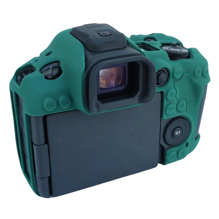 For Canon EOS R5 Mark II Camera Protective Case Anti Scratch Silicone Cover - Green