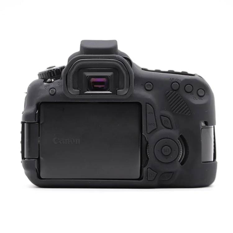 Funda de Silicona para Canon EOS 60D, Funda Protectora de Cámara Digital a Prueba de Polvo y Resistente a Golpes - Negro