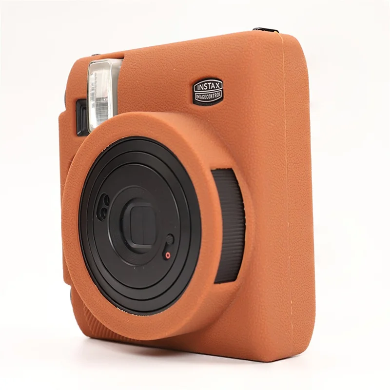 For Fujifilm Instax Mini 99 Camera Protective Case Anti Scratch Silicone Cover - Brown