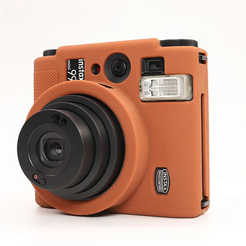 For Fujifilm Instax Mini 99 Camera Protective Case Anti Scratch Silicone Cover - Brown