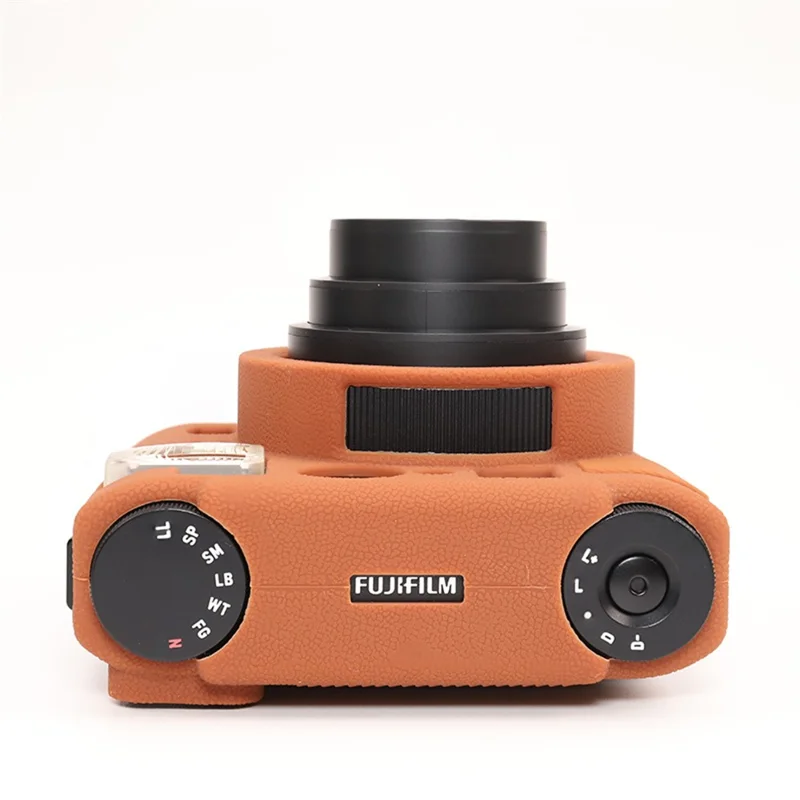 For Fujifilm Instax Mini 99 Camera Protective Case Anti Scratch Silicone Cover - Brown