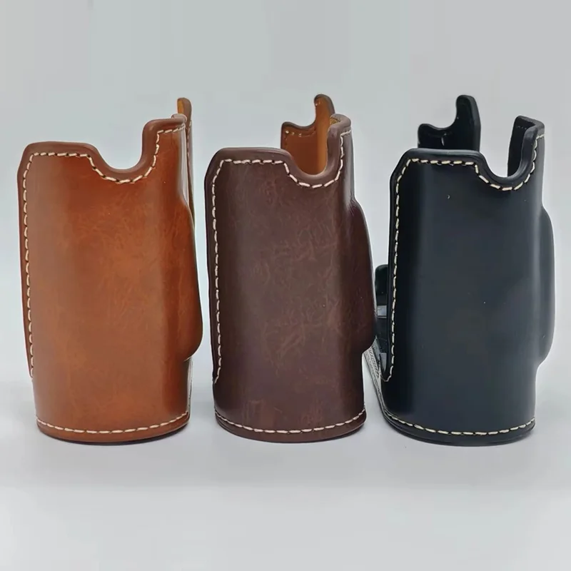 For Leica Q3 Camera Case with Strap Leather Bottom Case Easy to Replace Battery - Black