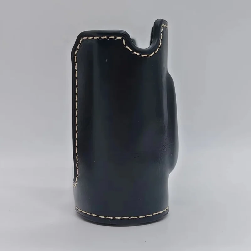For Leica Q3 Camera Case with Strap Leather Bottom Case Easy to Replace Battery - Black