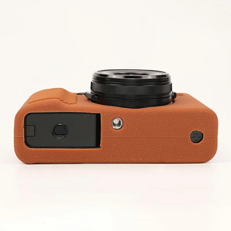 For Fujifilm X100VI Camera Protective Case Anti Scratch Silicone Cover - Brown