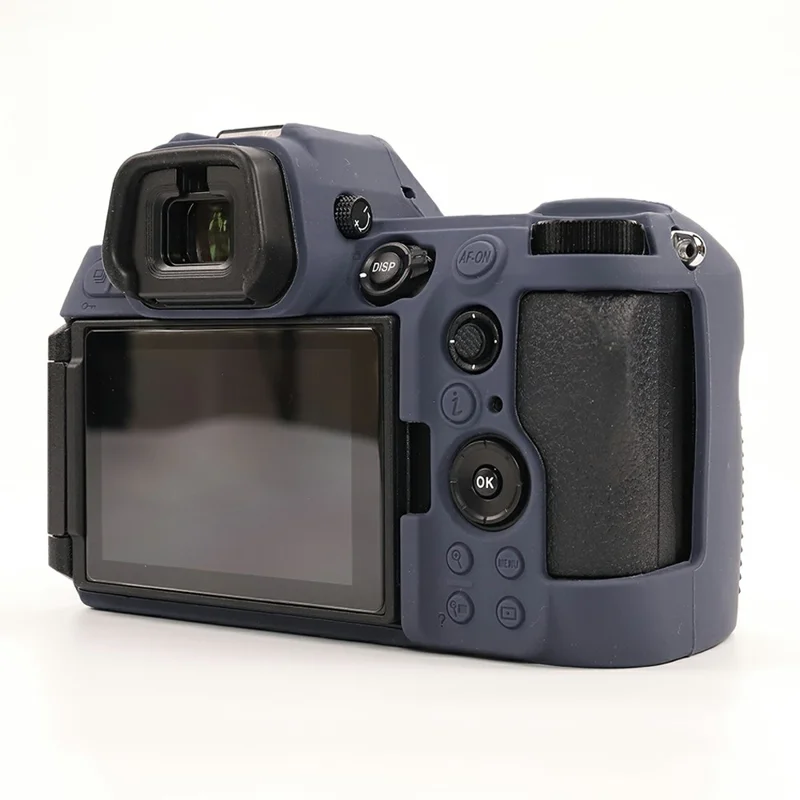 Silikon beskyttelsesdæksel til Nikon Z6 III kamera, stødfast og ridseresistent - mørkeblå