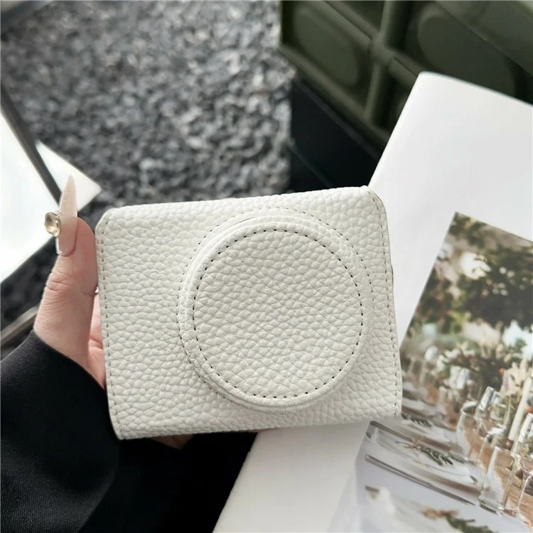 Per Canon G7 X Mark II / III Custodia in pelle con accesso alla batteria Custodia protettiva per fotocamera - Bianco
