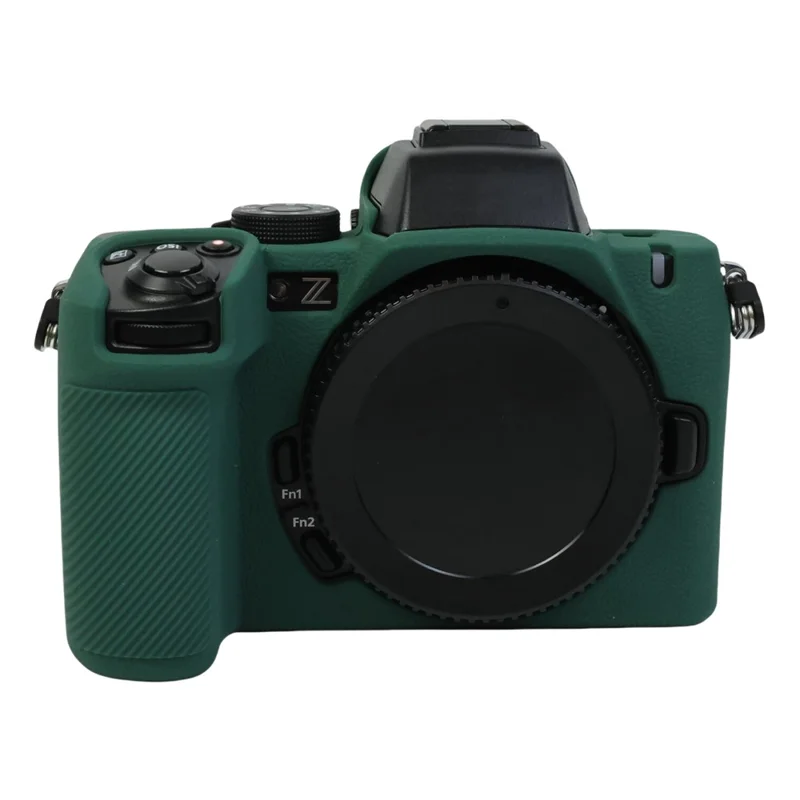 For Nikon Z 50 II Silicone Case Protective Cover Portable Shock Resistant Camera Sleeve - Blackish Green
