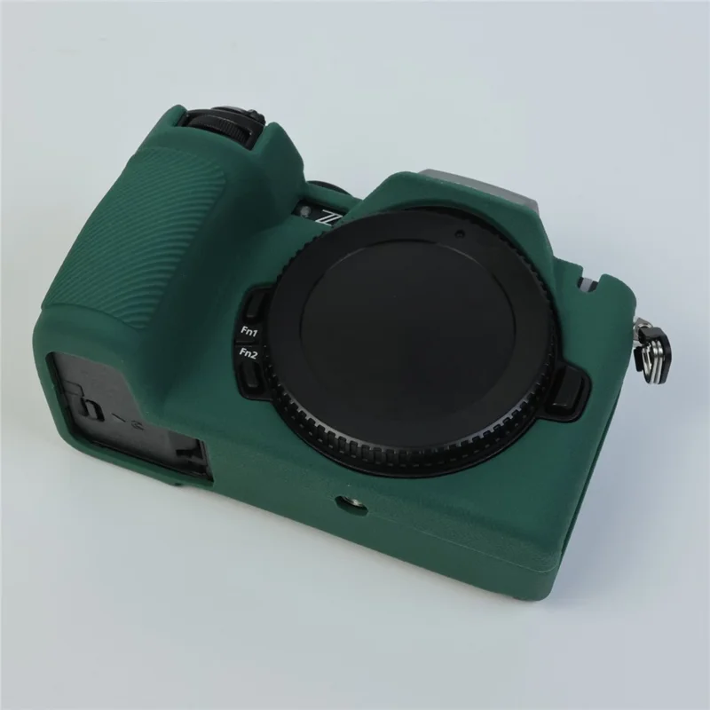 For Nikon Z 50 II Silicone Case Protective Cover Portable Shock Resistant Camera Sleeve - Blackish Green