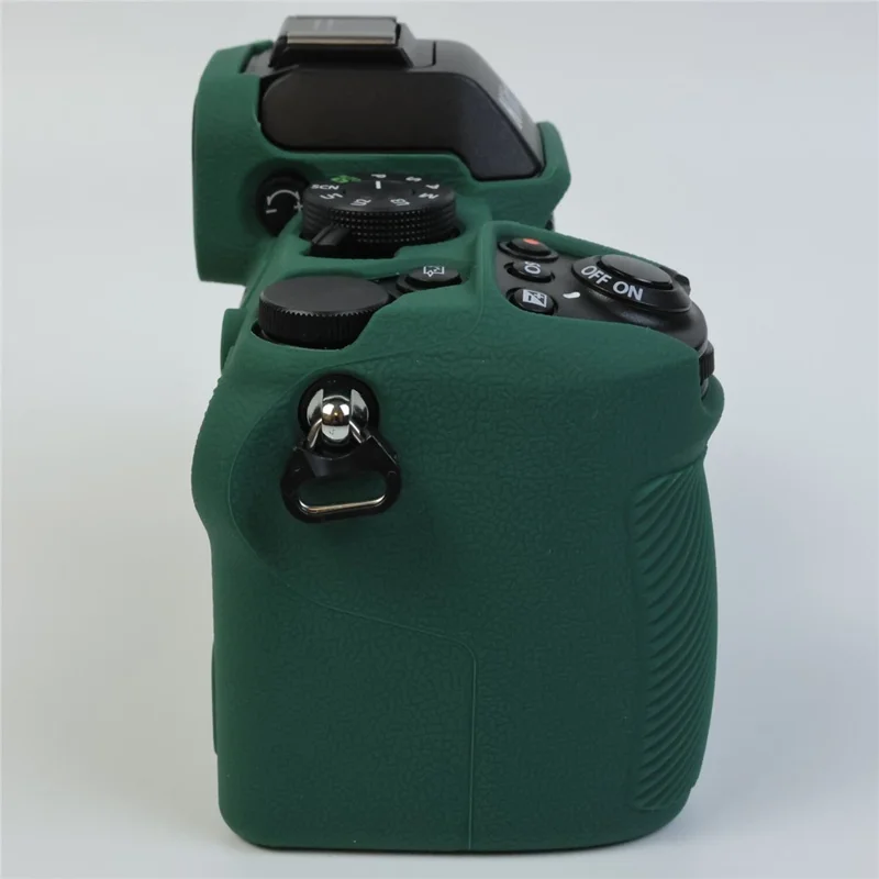 For Nikon Z 50 II Silicone Case Protective Cover Portable Shock Resistant Camera Sleeve - Blackish Green